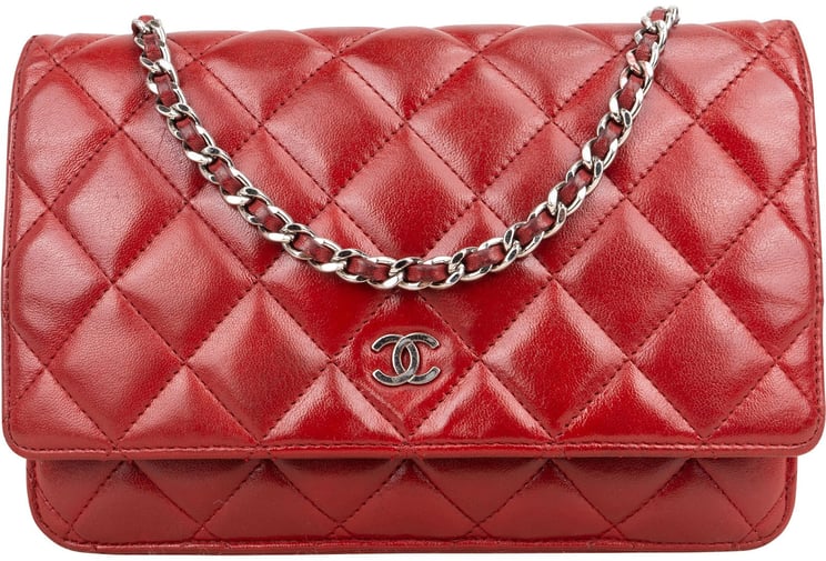 Chanel Chanel Quilted Lambskin Wallet On Chain Crossbody Bag