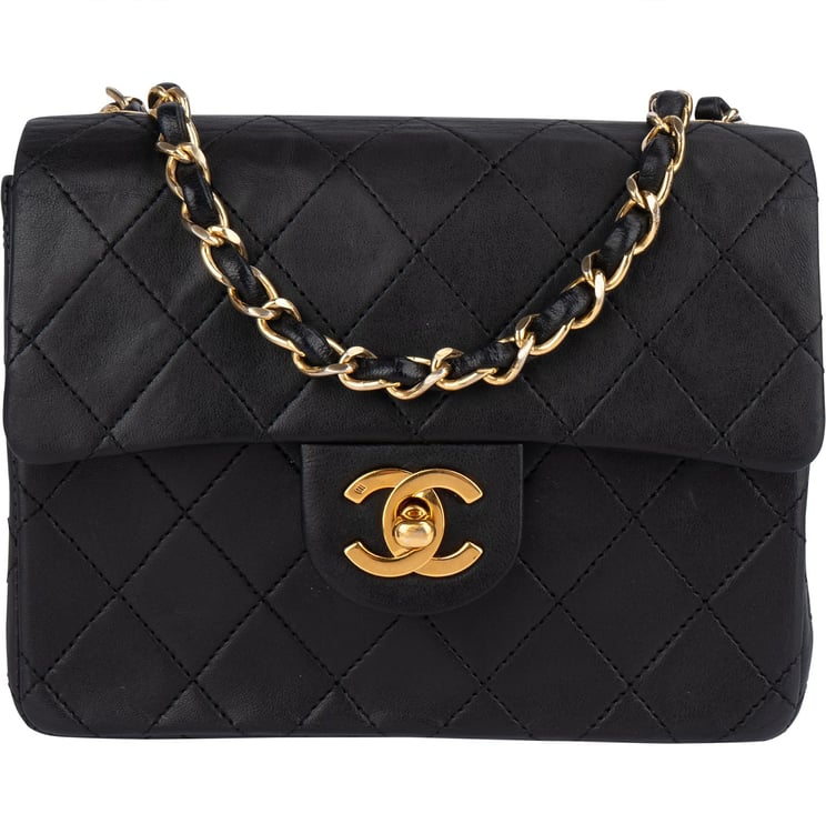 Chanel Chanel Quilted Lambskin 24K Gold Small Single Flap Crossbody Bag