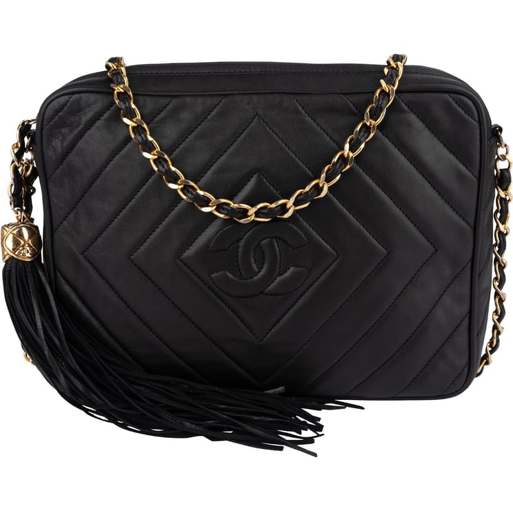 Chanel Chanel Quilted Lambskin Chevron Camera Crossbody Bag