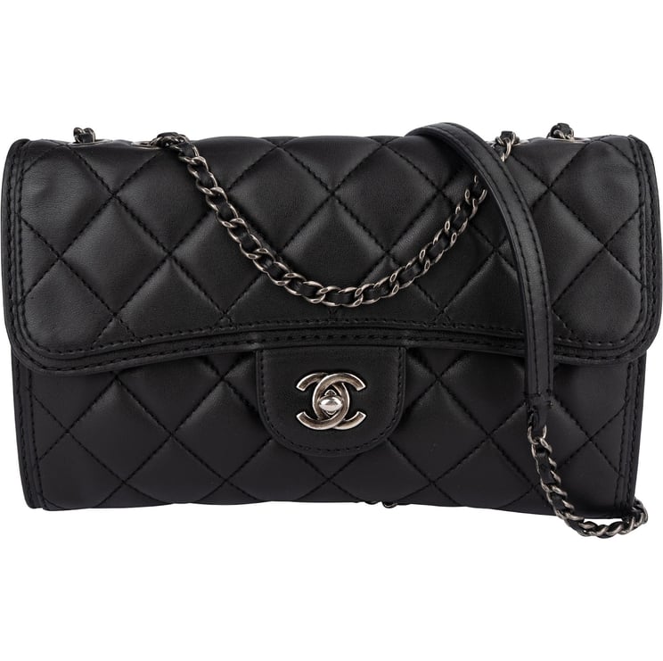 Chanel Chanel Quilted Lambskin Single Flap Crossbody Bag
