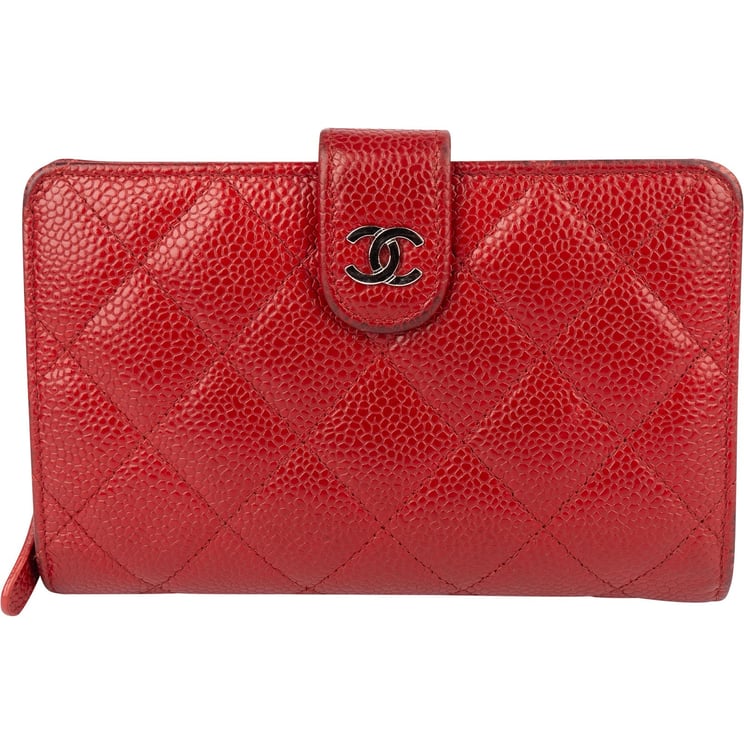 Chanel Chanel Caviar Quilted Timeless CC Bifold Wallet