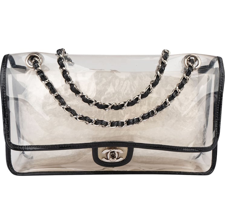 Chanel Chanel Transparent Vinyl Single Flap Shoulder Bag