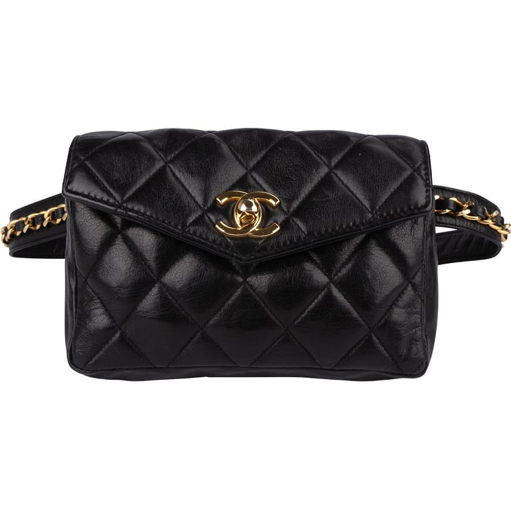 Chanel Chanel Quilted Lambskin CC Belt Bum Waist Bag