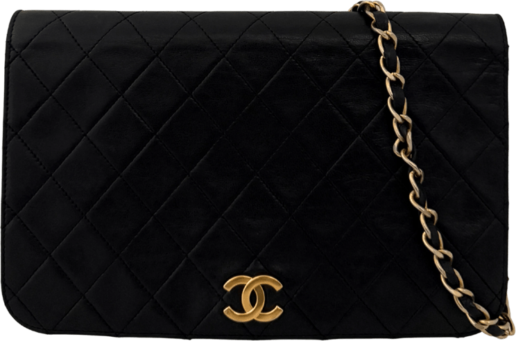 Chanel Chanel Timeless Wallet on Chain WOC Lambskin Black / good