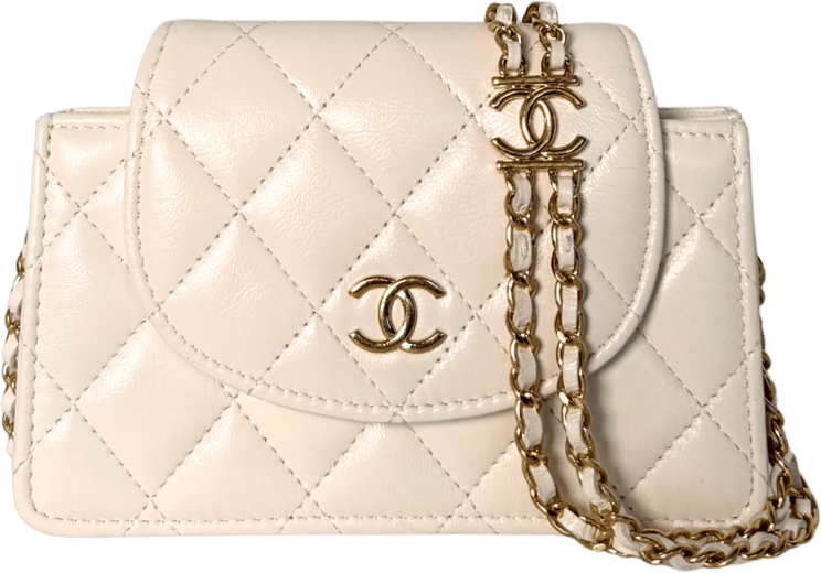 Chanel Chanel Mini Flap Bag Weiß / sehr gut