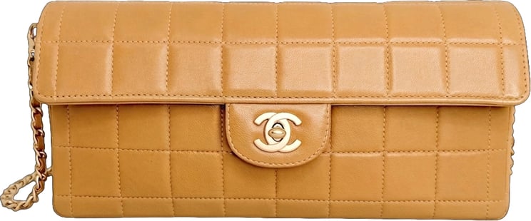 Chanel Chanel Chocolate Bar Bag Lammleder beige / sehr gut