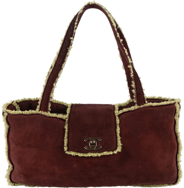 Chanel Chanel Suede and Shearling CC Handbag