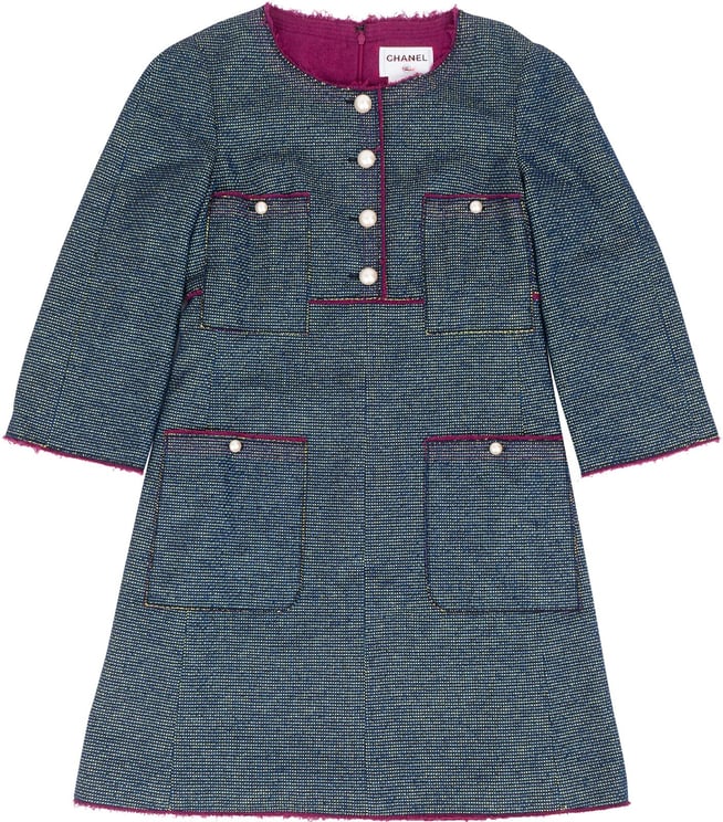Chanel Chanel Multicolor Tweed Four Pocket Dress (FR 38 / DE 36)