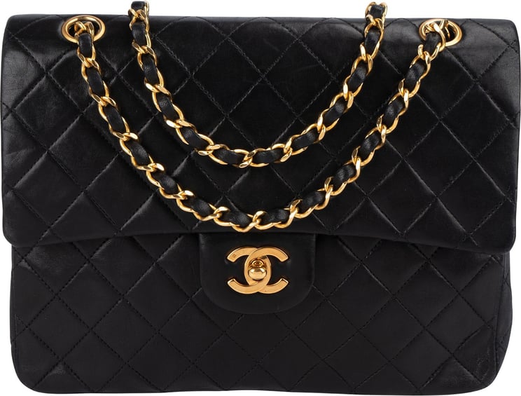 Chanel Chanel Quilted Lambskin 24K Gold Double Flap Shoulder Bag