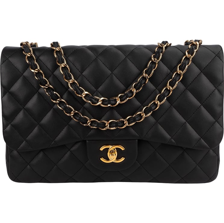 Chanel Chanel Quilted Lambskin Jumbo Single Flap Shoulder Crossbody Bag