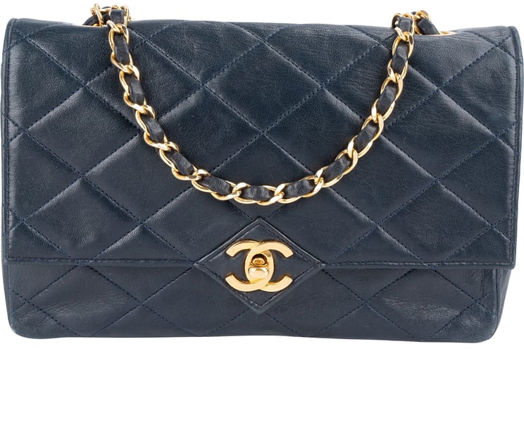 Chanel Chanel Quilted Lambskin 24K Gold Single Flap Crossbody Bag