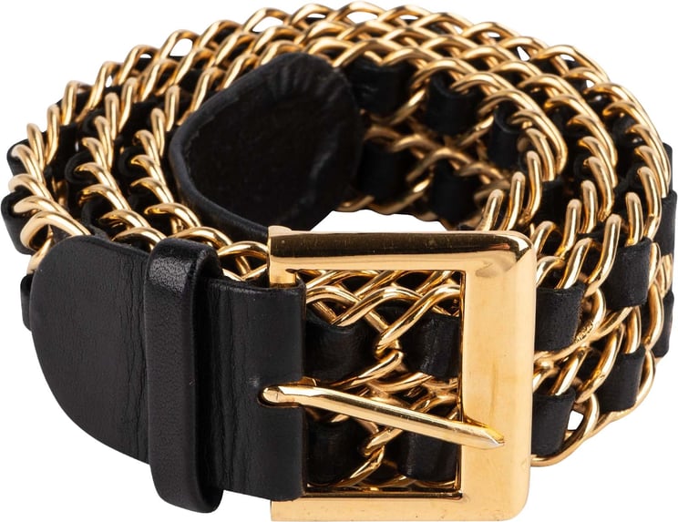 Chanel Chanel Woven Leather Chain Belt