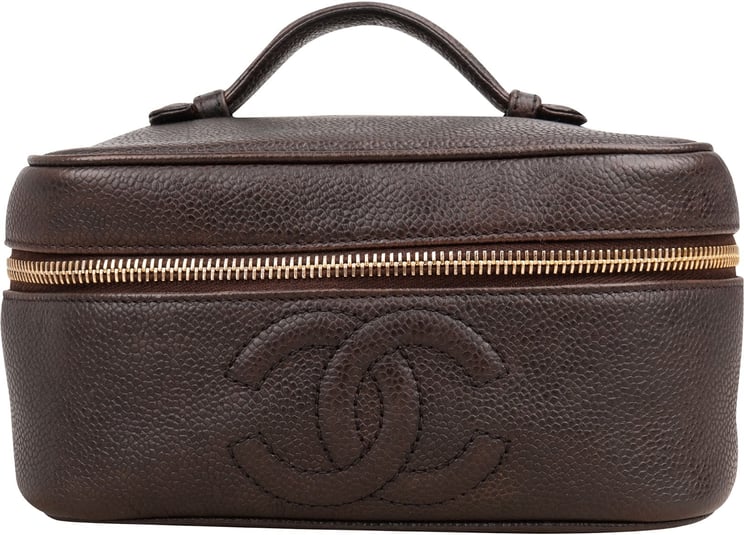 Chanel Chanel Caviar Leather CC Vanity Case Handbag
