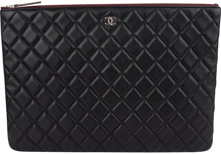 Chanel Chanel Quilted Lambskin CC Clutch Bag