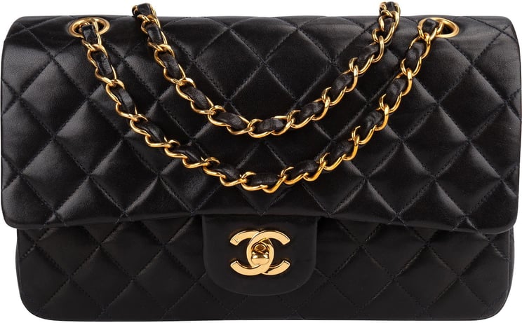 Chanel Chanel Quilted Lambskin 24K Gold Medium Double Flap Shoulder Bag