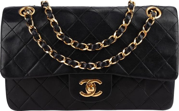 Chanel Chanel Quilted Lambskin 24K Gold Small Double Flap Shoulder Bag