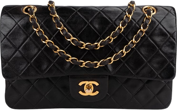 Chanel Chanel Quilted Lambskin 24K Gold Medium Double Flap Shoulder Bag