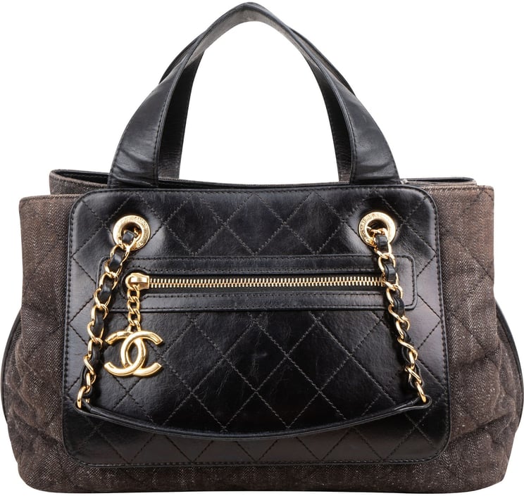Chanel Chanel Stitching Denim CC Shoulder Handbag
