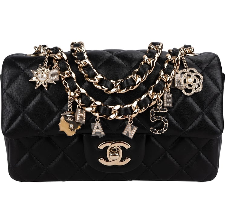 Chanel Chanel Quilted Lambskin Coco Lucky Charms Single Flap Crossbody Bag