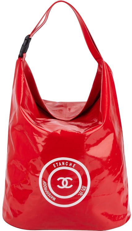 Chanel Chanel Limited Rouge PVC Etanche Waterproof Tote Sailing Bag