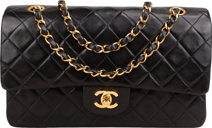 Chanel Chanel Quilted Lambskin 24K Gold Medium Double Flap Shoulder Bag