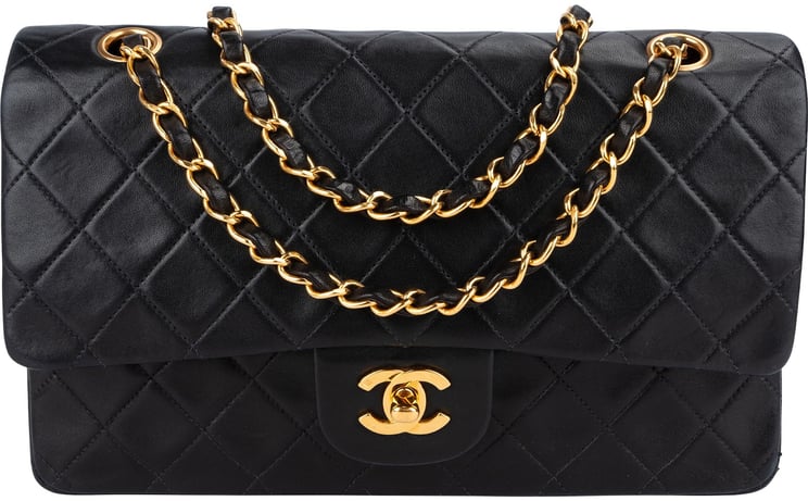 Chanel Chanel Quilted Lambskin 24K Gold Medium Double Flap Shoulder Bag