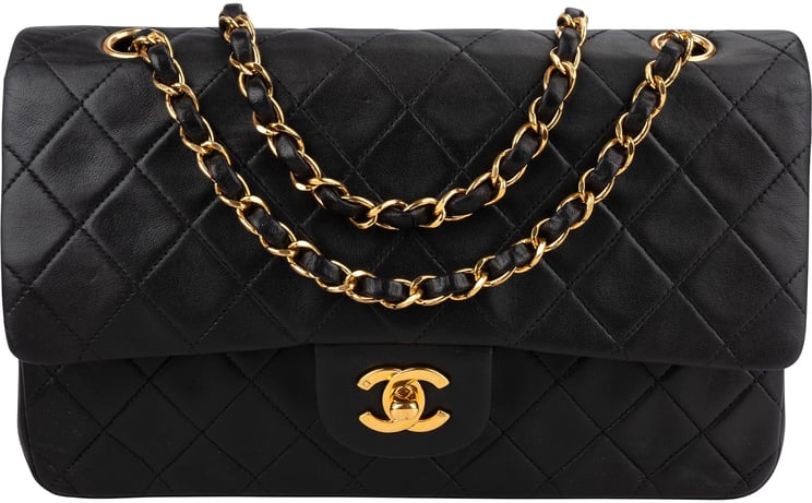 Chanel Chanel Quilted Lambskin 24K Gold Medium Double Flap Shoulder Bag