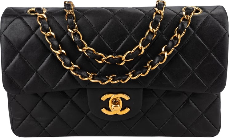 Chanel Chanel Quilted Lambskin 24K Small Double Flap Shoulder Bag