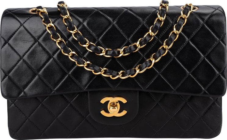 Chanel Chanel Quilted Lambskin 24K Gold Medium Double Flap Shoulder Bag