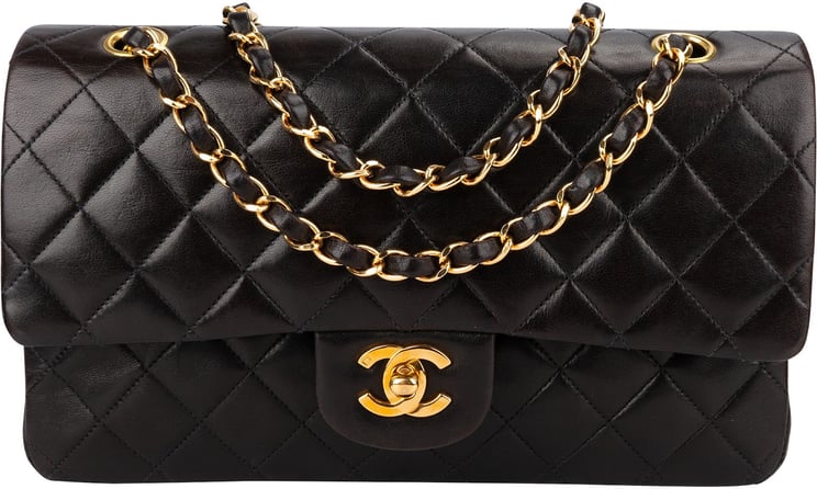 Chanel Chanel Quilted Lambskin 24K Gold Medium Double Flap Shoulder Bag