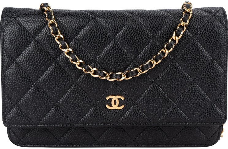 Chanel Chanel Quilted Caviar Leather Wallet On Chain Crossbody Bag