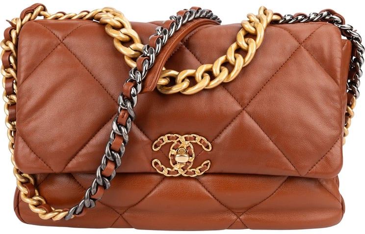 Chanel Chanel 19 Quilted Lambskin Single Flap Crossbody Bag