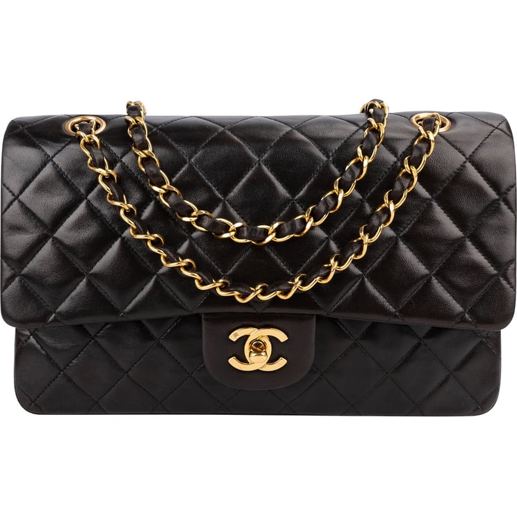 Chanel Chanel Quilted Lambskin 24K Gold Double Flap Shoulder Bag