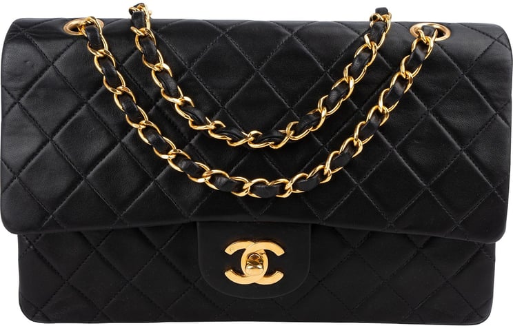 Chanel Chanel Quilted Lambskin 24K Gold Medium Double Flap Shoulder Bag