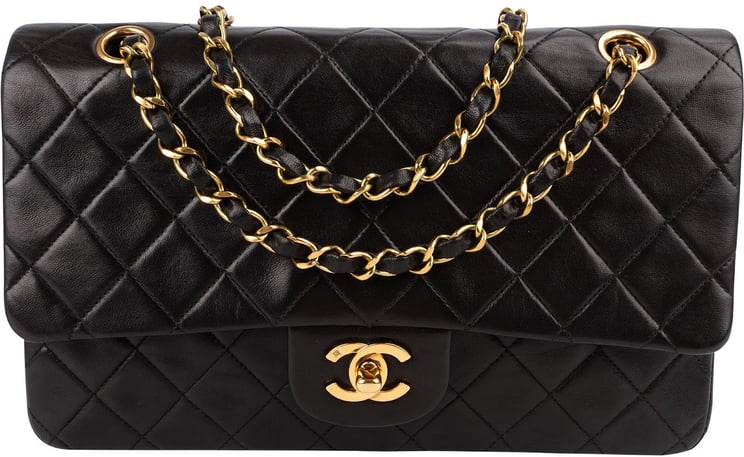 Chanel Chanel Quilted Lambskin 24K Gold Medium Double Flap Shoulder Bag