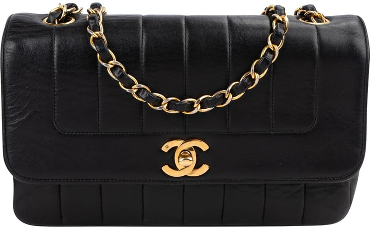 Chanel Chanel Vertical Quilted Lambskin 24K Gold Single Flap Crossbody Bag