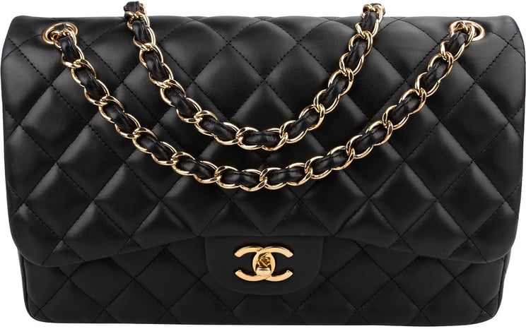 Chanel Chanel Quilted Lambskin Jumbo Double Flap Crossbody Bag