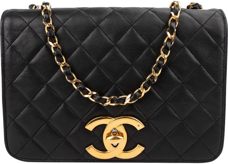 Chanel Chanel Quilted Lambskin 24K Gold Single Flap Shoulder Bag