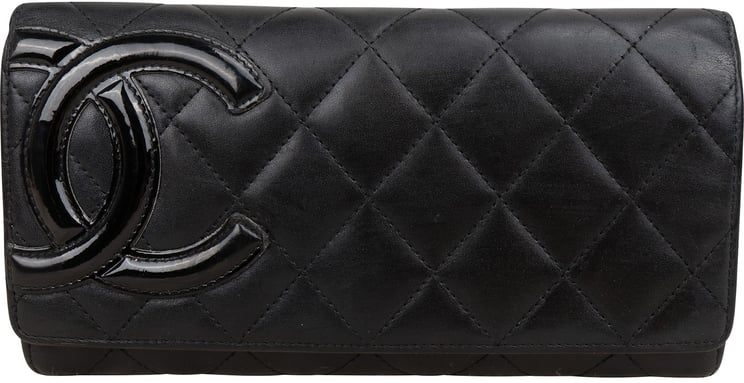 Chanel Chanel Quilted Lambskin CC Cambon Ligne Wallet