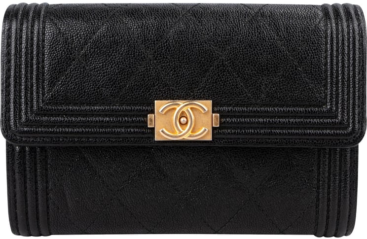 Chanel Chanel Caviar Leather Small Boy Wallet