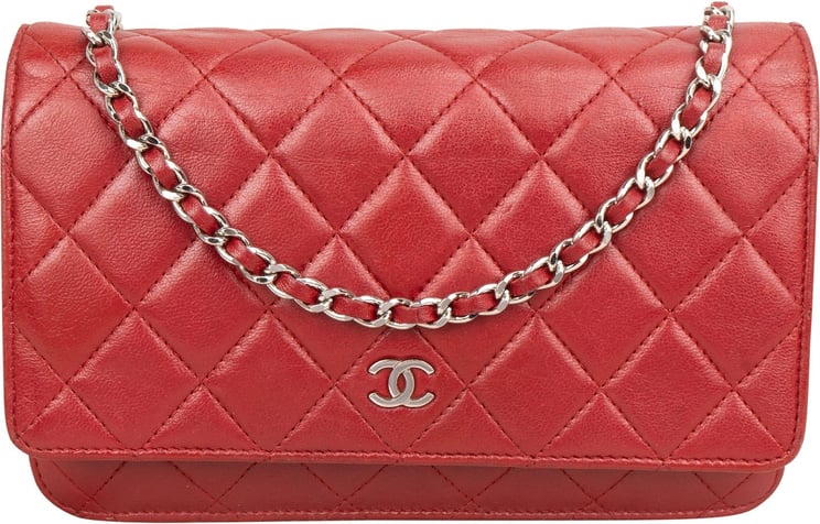 Chanel Chanel Quilted Lambskin Wallet On Chain Crossbody Bag