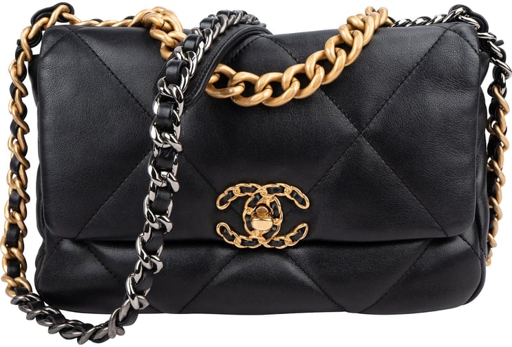 Chanel Chanel 19 Quilted Lambskin Leather Single Flap Crossbody Bag