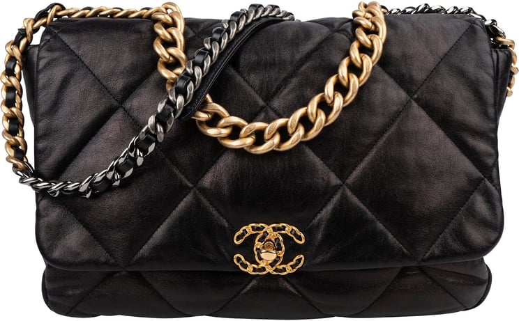 Chanel Chanel 19 Quilted Lambskin Leather Maxi Single Flap Shoulder Bag
