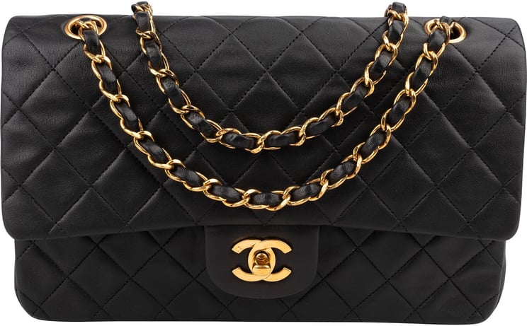 Chanel Chanel Quilted Lambskin 24K Gold Medium Double Flap Shoulder Bag