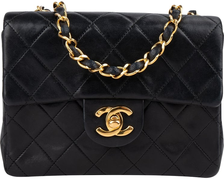 Chanel Chanel Quilted Lambskin Small 24K Gold Single Flap Crossbody Bag