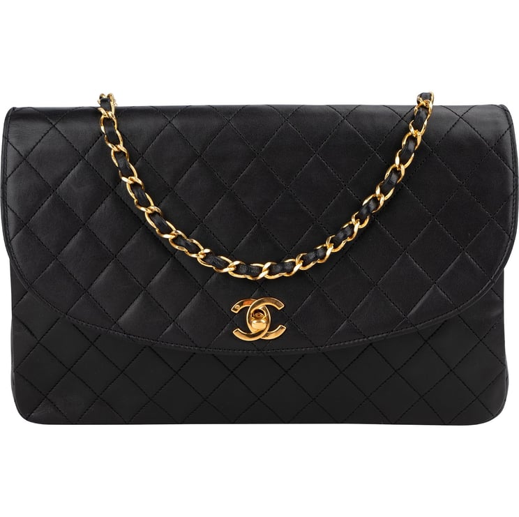 Chanel Chanel Quilted Lambskin 24K Gold Single Flap Shoulder Bag