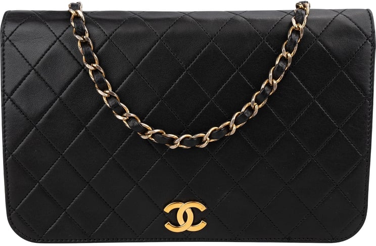 Chanel Chanel Quilted Lambskin 24K Gold Single Flap Crossbody Bag