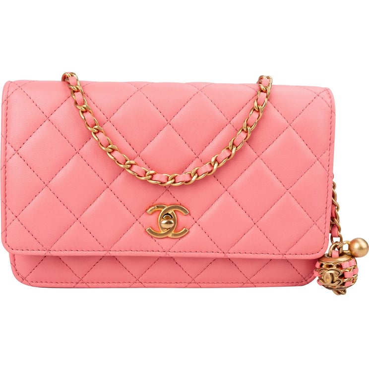 Chanel Chanel Quilted Lambskin Pearl Crush Adjustable Wallet On Chain Crossbody Bag