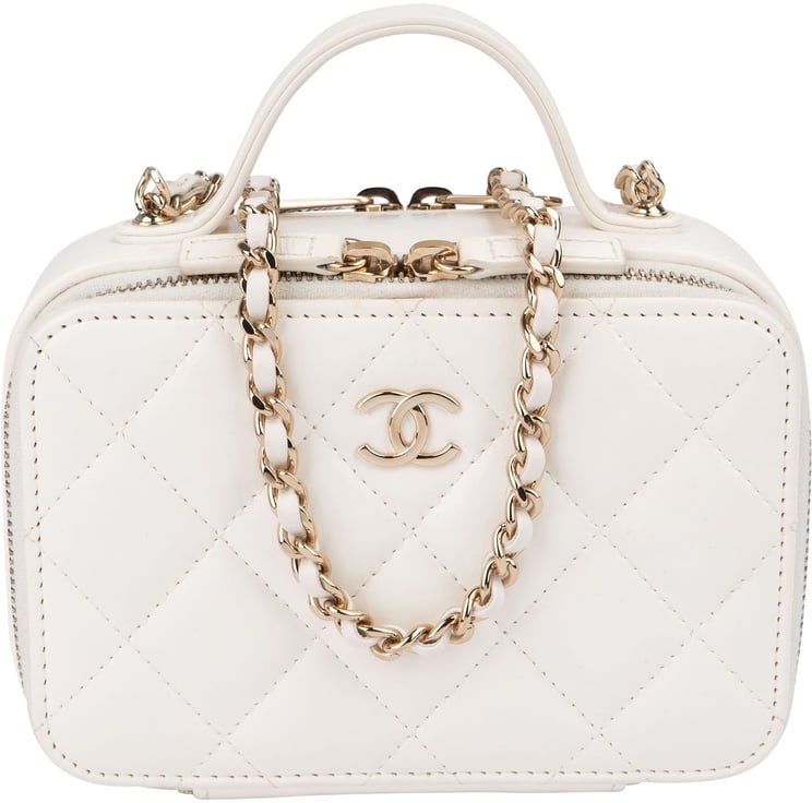 Chanel Chanel Quilted Lambskin Vanity Chain Crossbody Handbag