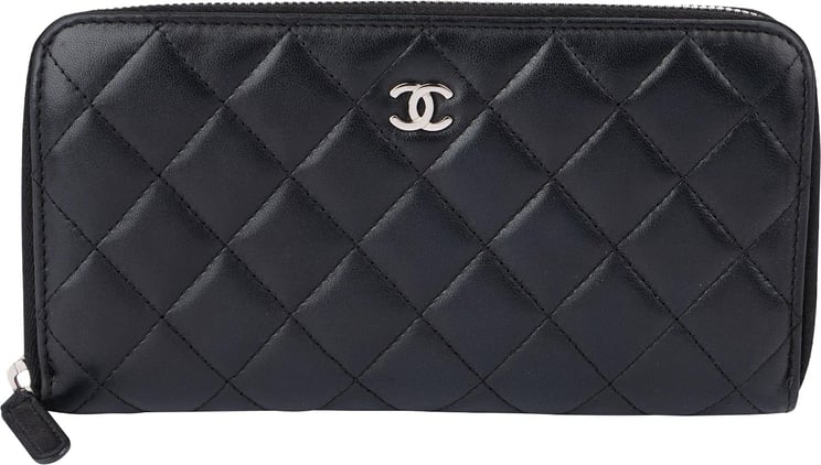 Chanel Chanel Quilted Lambskin CC Zippy Wallet